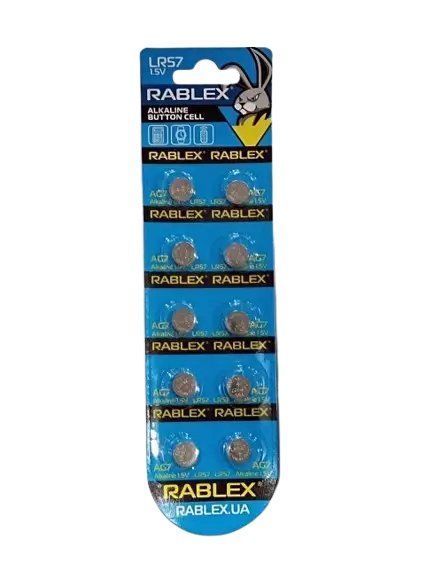 Батарейки Rablex BUTTIN CELL AG7 10 шт MB-88649 фото