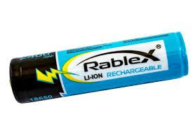 Акумуляторні батарейки Rablex 18650-PR Li-lon 2400 blister mAh 1шт. (з захистом) MB-69421 фото