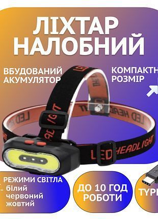 Ліхтарик налобний PL 166 MB-92454 фото