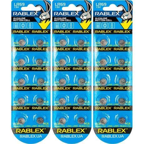 Батарейки Rablex BUTTIN CELL AG6 MB-88648 фото
