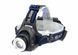 Ліхтарик налобний PL 122 Т6 LED + Zoom MB-85515 фото 2