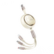 Кабель WEKOME WDC-18 3-in-1 USB to Micro / Type-C /Lightning 100W beige mb-95331 фото 1