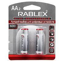 Аккумуляторные батарейки Rablex HR06 600mAh 2шт. MB-75422 фото