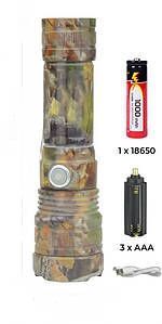 Ліхтарик ручний RB 263 P50 LED + Zoom MB-85505 фото