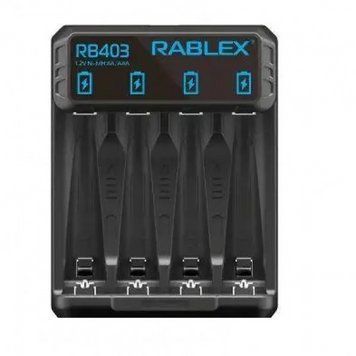 Зарядний пристрій Rablex RB403 на 4 AA/AAA R3/R6 1.2V MB-89877 фото
