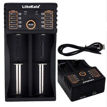 Зарядний пристрій Liito Kala Lii-202 (2 універсальні + PowerBank) MB-84906 фото