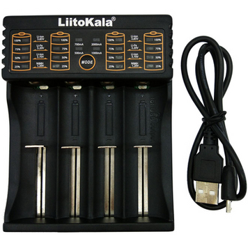 Зарядний пристрій Liito Kala Lii-402 (4 універсальні + PowerBank) MB-84907 фото