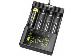 Зарядний пристрій Liito Kala Lii-600 EU+ авто на 4 акум. універ. LCD 10440-26650 (AAA,AA.C) MB-88927 фото