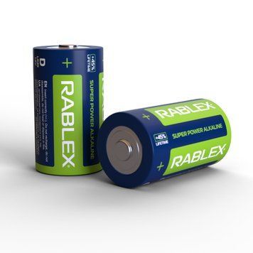 Батарейка Rablex LR20/D 2шт MB-76708 фото