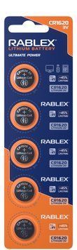Батарейки Rablex CR1620 3V 5шт. MB-88643 фото