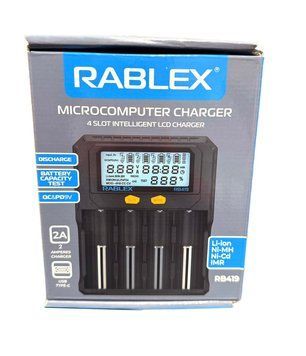 Зарядний пристрій Rablex RB419 на 4ак. MB-93413 фото