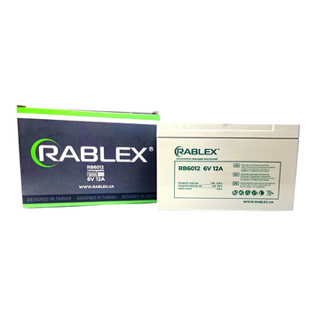 Акумулятор Rablex 6v-12Ah (RB6012) MB-71712 фото