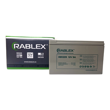 Аккумулятор Rablex 12v-9Ah (RB1209) MB-72821 фото