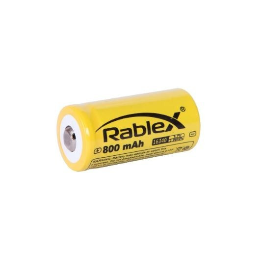 Аккумуляторные батарейки Rablex 16340 Li-lon 800mAh (RB800) MB-72631 фото