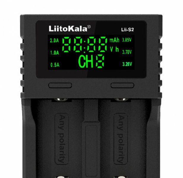 Зарядний пристрій Liito Kala Lii-S2 (2 універсальних, LCD) MB-84909 фото