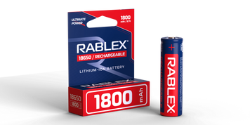 Акумуляторні батарейки Rablex 18650 Li-lon 1800mAh 1шт. MB-93361 фото